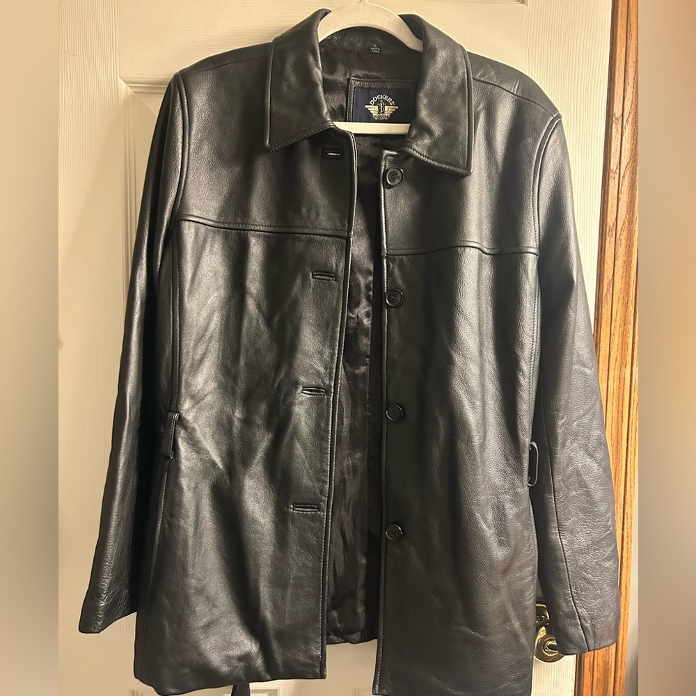 Dockers Black Leather Jacket